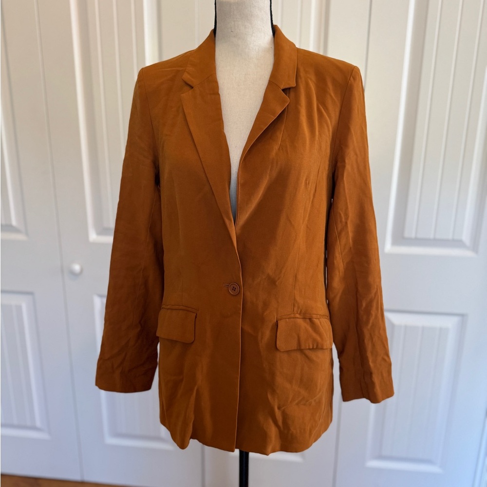 BCBGeneration XS Lightweight Blazer Jacket Camel … - image 10
